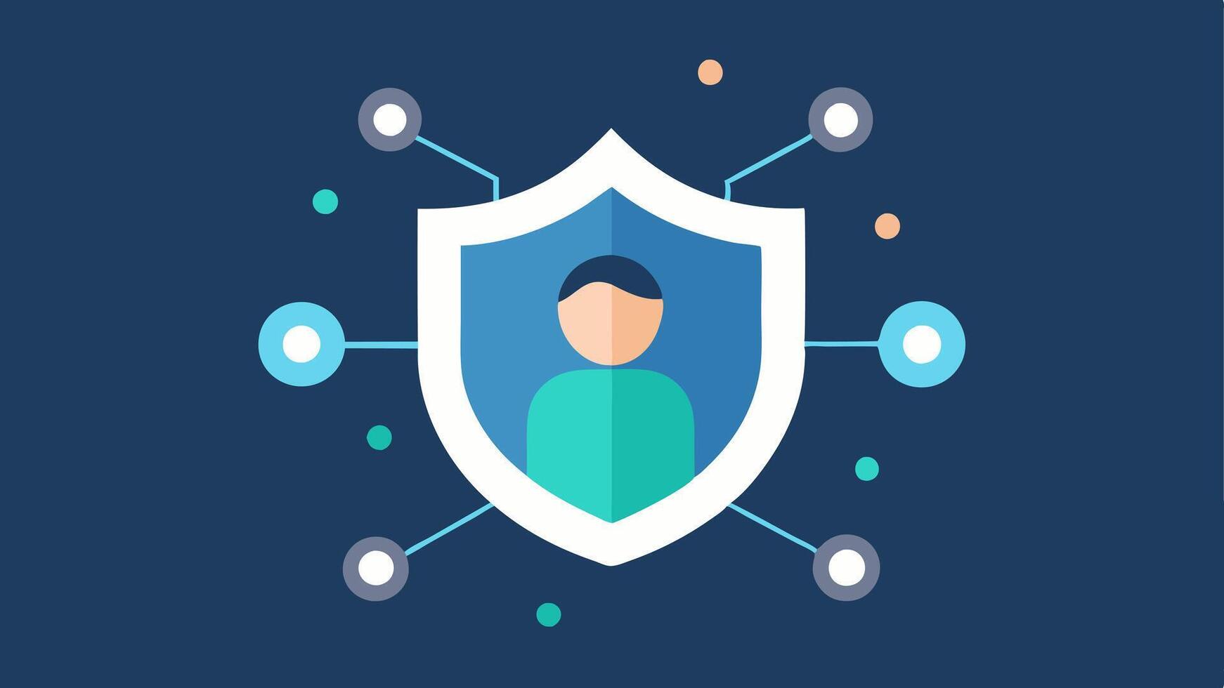 blockchain security shield icon